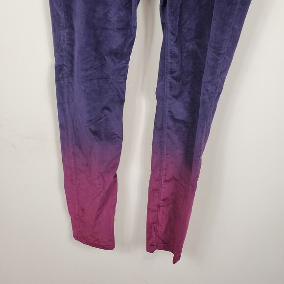 Hudson Nico Ankle Super Skinny Jeans In Degrade Burgundy Plum Women's Size 28 - Picture 2 of 11